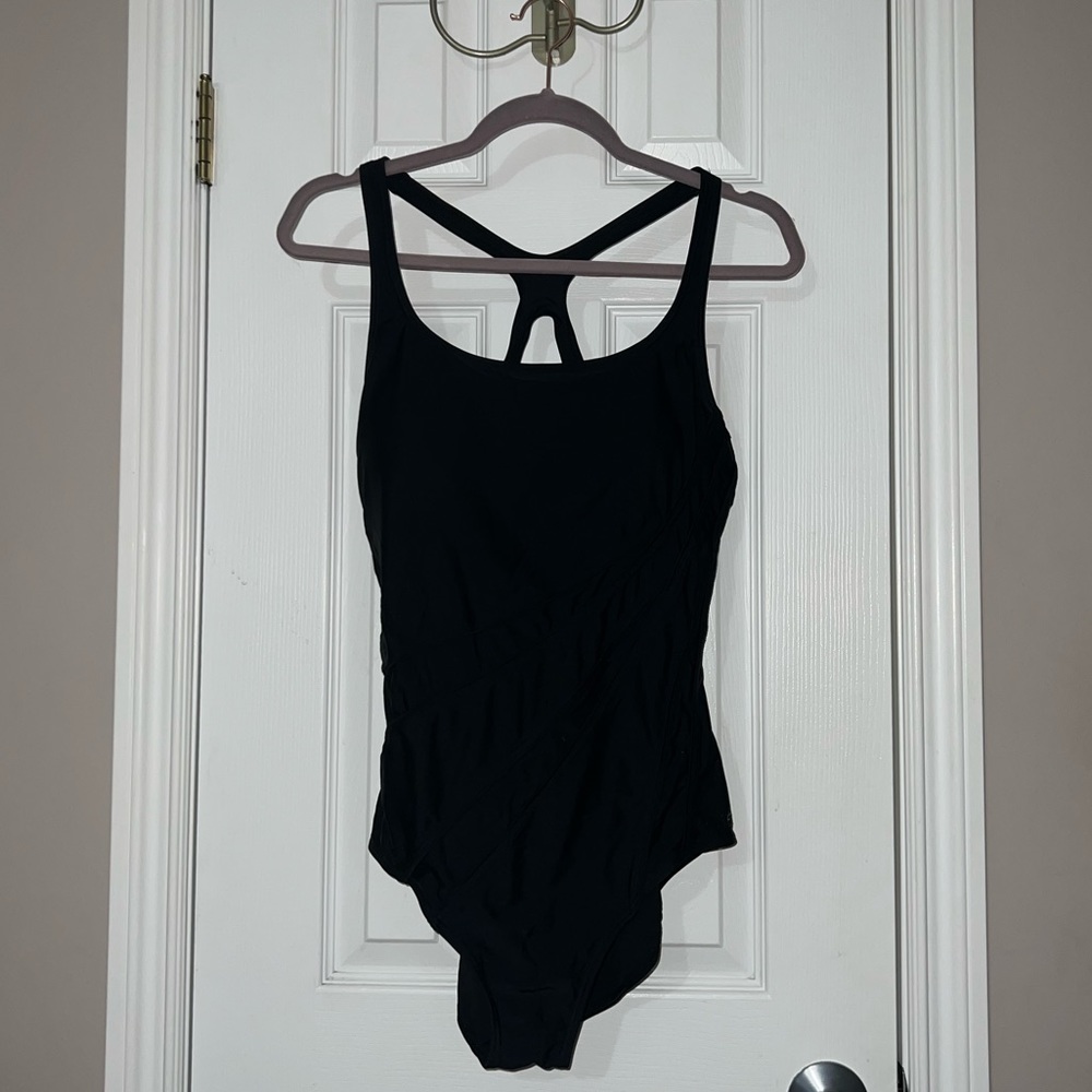 Roots Size 12 Black Swimsuit